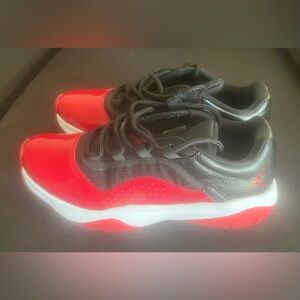 Jordan Red and Black Sneakers